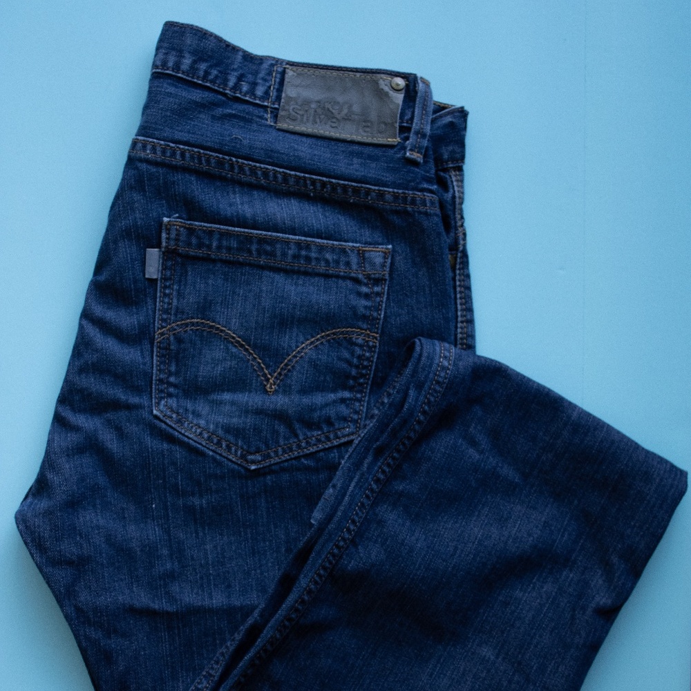 Levi's Silver Tag Indigo Slim Straight Jeans 34/27